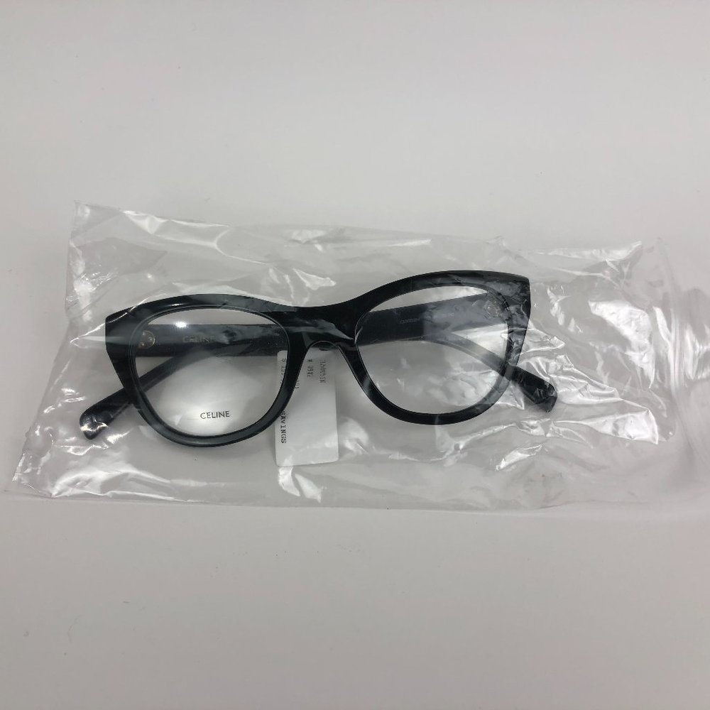 CELINE Black Cat Eye Women Eyeglasses CL5005IN 001. New. Demo Lens. - Picture 10 of 11